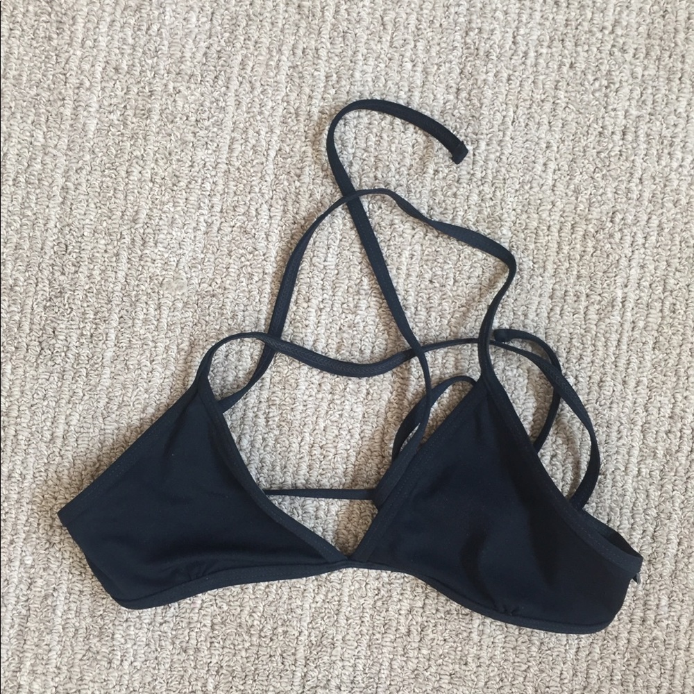 Black jolyn triangle top